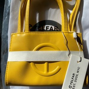 NWT & Reciept Small Yellow Telfar. AUTHENTIC.